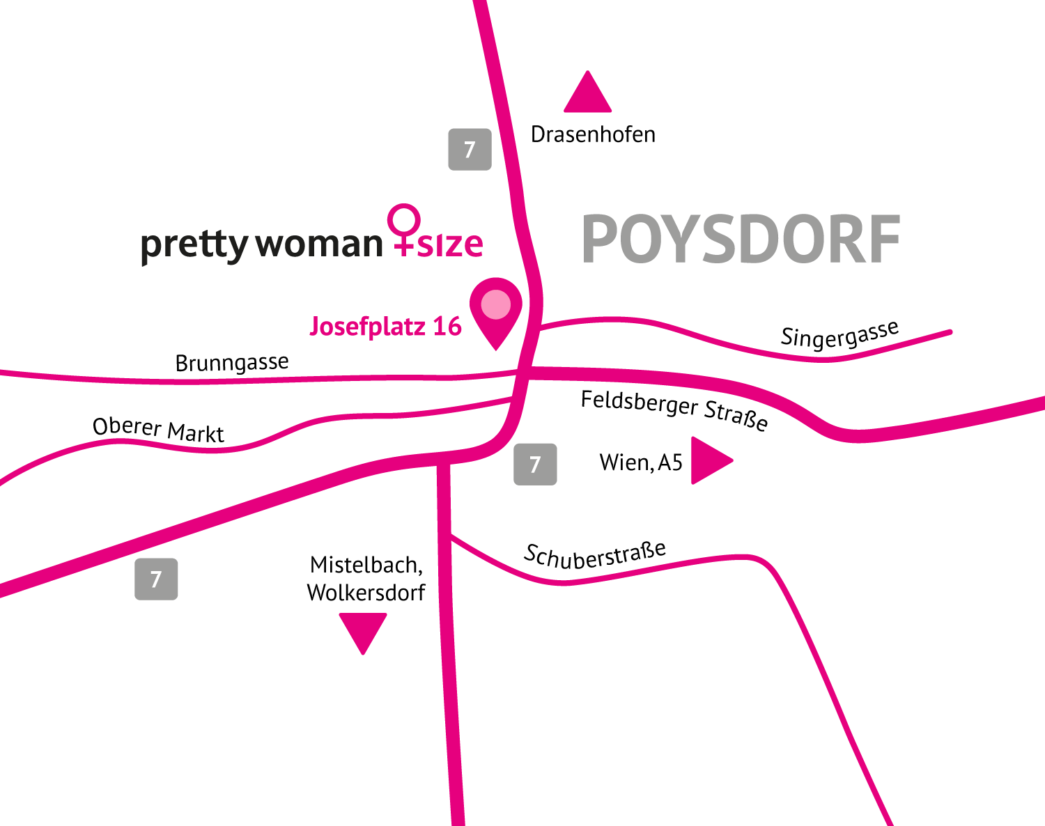 Modegeschäft Poysdorf Wegbeschreibung